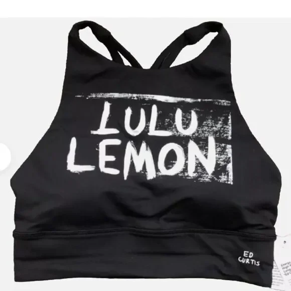 LULULEMON ENERGY BRA HIGH-NECK LONGLINE Size 6 ED CURTIS COLLECTORS SIZE 6 NWT - Picture 5 of 6